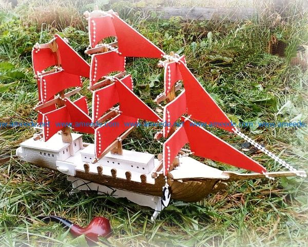 Ship model file cdr and dxf free vector download for Laser cut