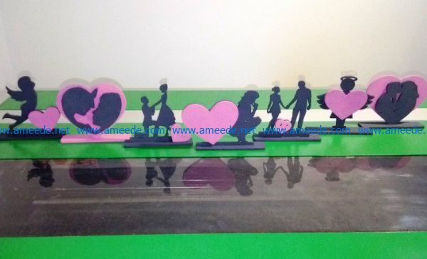 Statue of love file cdr and dxf free vector download for Laser cut