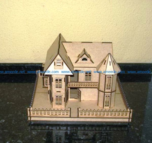 Sweet Home model file cdr and dxf free vector download for Laser cut