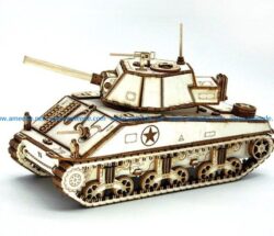 Tank model file cdr and dxf free vector download for Laser cut