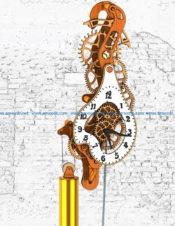 Timepiece file cdr and dxf free vector download for Laser cut