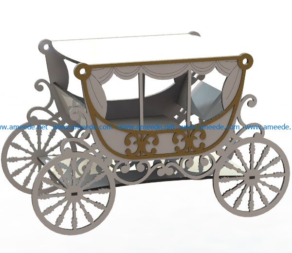 Wooden horse wagon file cdr and dxf free vector download for Laser cut
