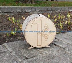 Wooden money box file cdr and dxf free vector download for Laser cut