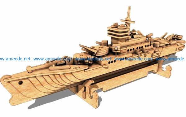 battleship file cdr and dxf free vector download for Laser cut