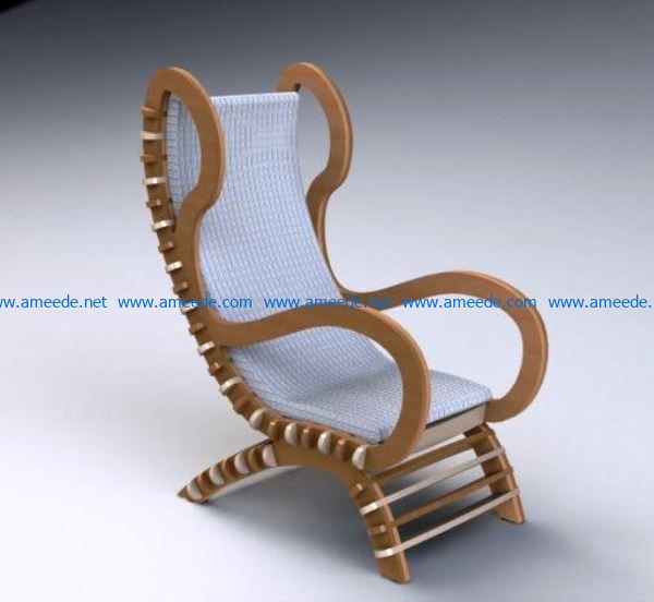 chair fixed file cdr and dxf free vector download for Laser cut