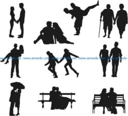 everlasting love file cdr and dxf free vector download for Laser cut