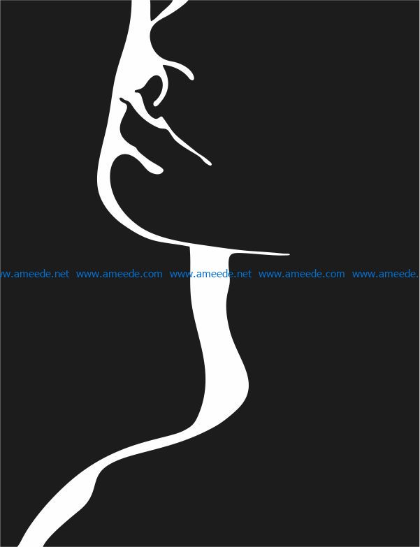 female murals file cdr and dxf free vector download for Laser cut Plasma