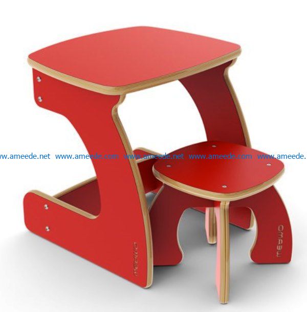 kids furniture file cdr and dxf free vector download for Laser cut