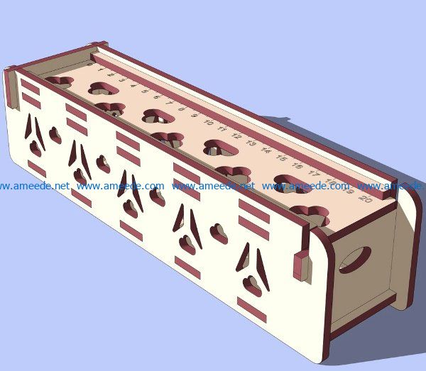 pencil case for schoolchildren file cdr and dxf free vector download for Laser cut