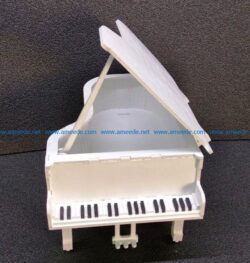piano casket file cdr and dxf free vector download for Laser cut