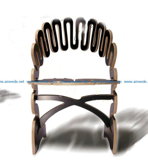 Armchair file cdr and dxf free vector download for Laser cut CNC