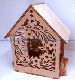 Bird house file cdr and dxf free vector download for Laser cut