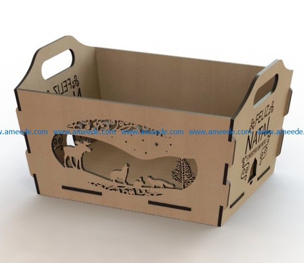 Boxes for young children file cdr and dxf free vector download for Laser cut