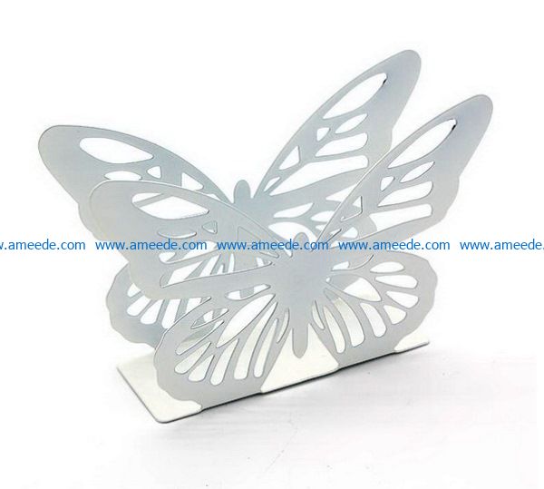 Butterfly napkin holder file cdr and dxf free vector download for Laser cut