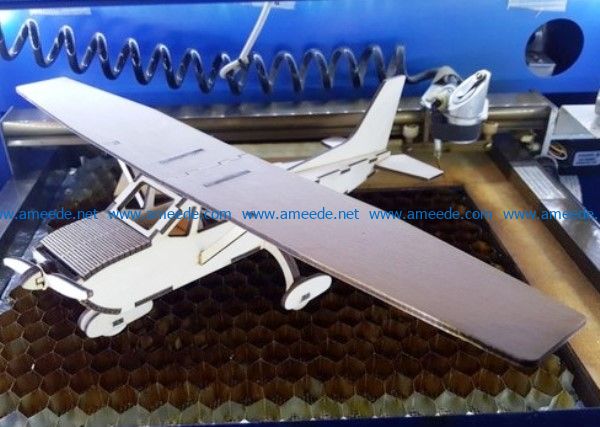 Cessna-k40 aircraft model file cdr and dxf free vector download for Laser cut