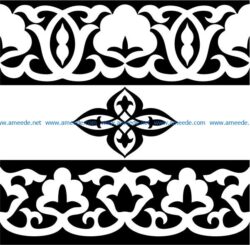 Classic wood carving pattern  file cdr and dxf free vector download for Laser cut CNC