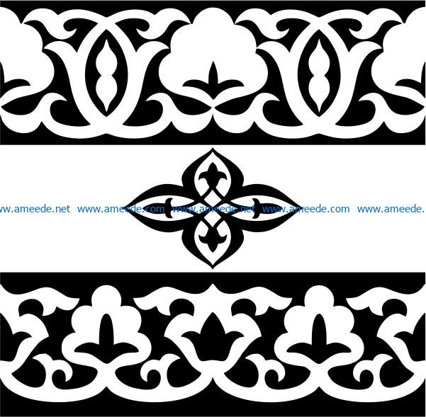 Classic wood carving pattern file cdr and dxf free vector download for Laser cut CNC