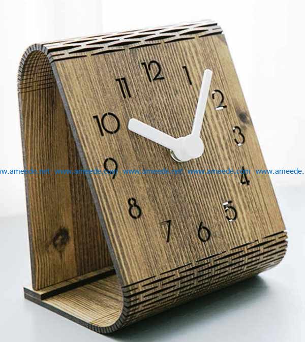 Clock bend file cdr and dxf free vector download for Laser cut