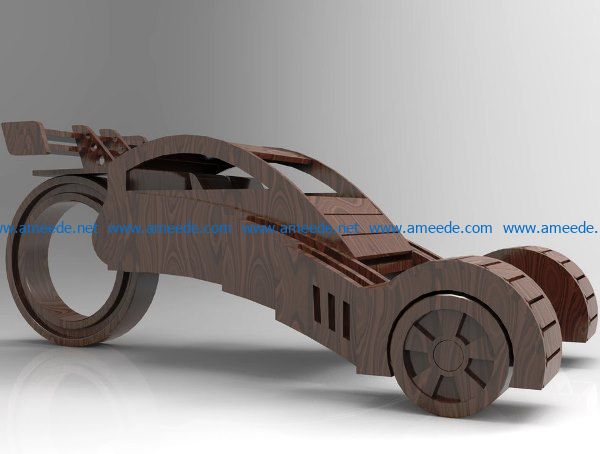 Concept car file cdr and dxf free vector download for Laser cut