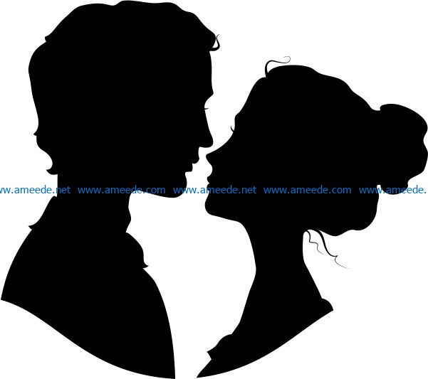 Couples dating file cdr and dxf free vector download for Laser cut Plasma