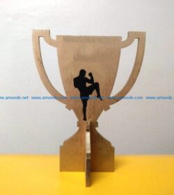 Cup for coach file cdr and dxf free vector download for Laser cut