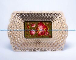 Decorative Basket file cdr and dxf free vector download for Laser cut