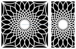 Decorative motifs sunflower  file cdr and dxf free vector download for laser engraving machines