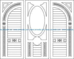 Design pattern door E0008470 file cdr and dxf free vector download for Laser cut CNC