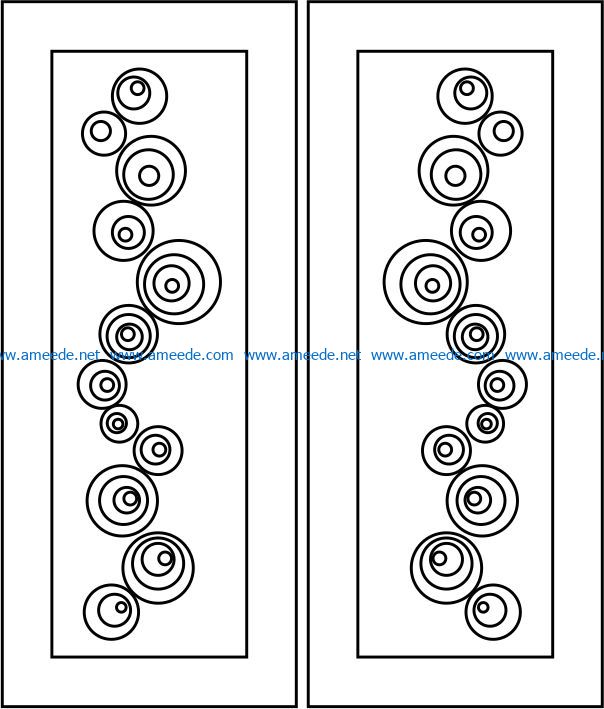 Design pattern door E0008519 file cdr and dxf free vector download for Laser cut CNC
