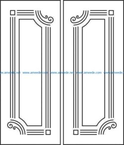 Design pattern door E0008520 file cdr and dxf free vector download for Laser cut CNC