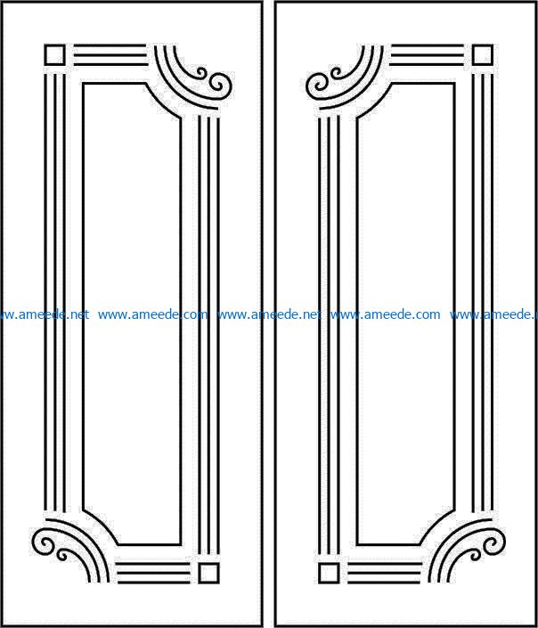 Design pattern door E0008520 file cdr and dxf free vector download for Laser cut CNC