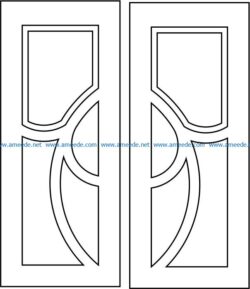 Design pattern door E0008522 file cdr and dxf free vector download for Laser cut CNC