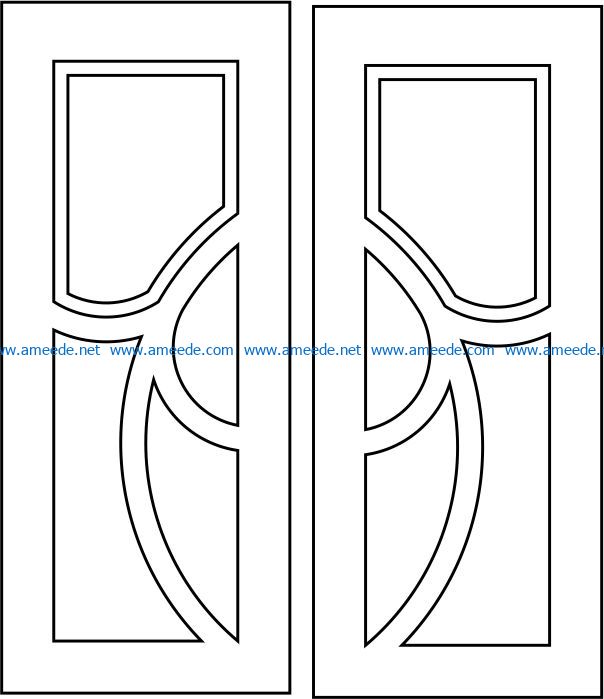 Design pattern door E0008522 file cdr and dxf free vector download for Laser cut CNC