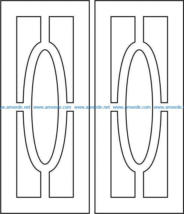 Design pattern door E0008523 file cdr and dxf free vector download for Laser cut CNC
