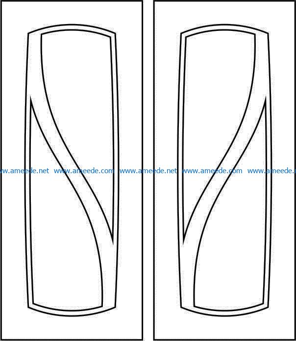 Design pattern door E0008524 file cdr and dxf free vector download for Laser cut CNC
