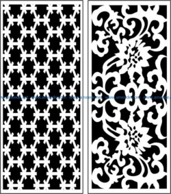 Design pattern panel screen E0008434 file cdr and dxf free vector download for Laser cut CNC