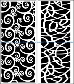 Design pattern panel screen E0008490 file cdr and dxf free vector download for Laser cut CNC