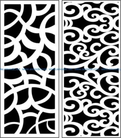 Design pattern panel screen E0008491 file cdr and dxf free vector download for Laser cut CNC