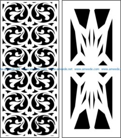 Design pattern panel screen E0008492 file cdr and dxf free vector download for Laser cut CNC