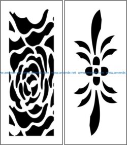 Design pattern panel screen E0008494 file cdr and dxf free vector download for Laser cut CNC