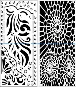 Design pattern panel screen E0008495 file cdr and dxf free vector download for Laser cut CNC