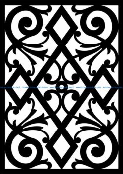 Design pattern panel screen E0008601 file cdr and dxf free vector download for Laser cut CNC