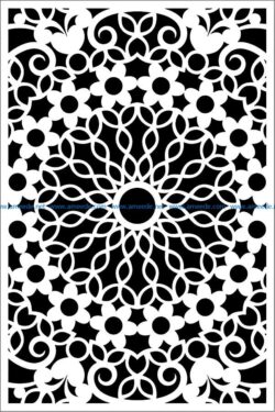 Design pattern panel screen E0008652 file cdr and dxf free vector download for Laser cut CNC