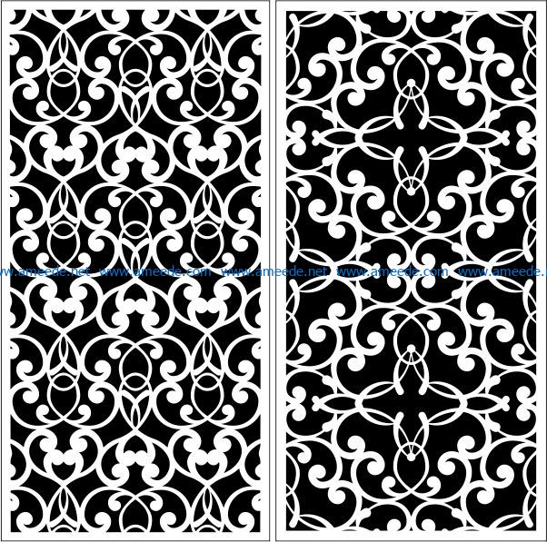Design pattern panel screen E0008652 file cdr and dxf free vector download for Laser cut CNC