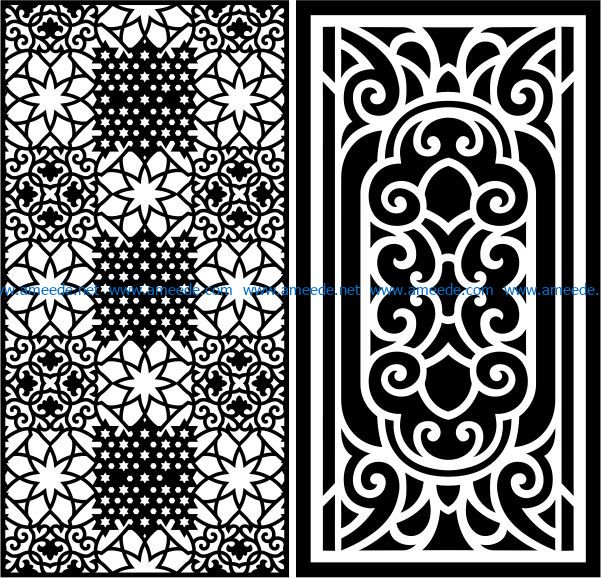 Design pattern panel screen E0008695 file cdr and dxf free vector download for Laser cut CNC