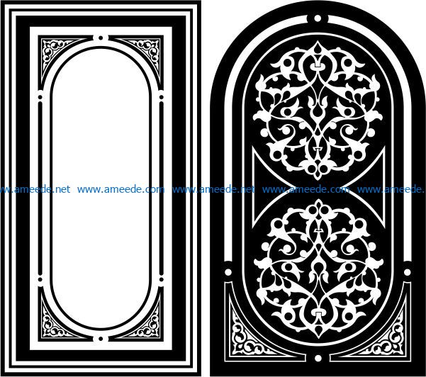 Design pattern panel screen E0008756 file cdr and dxf free vector download for Laser cut CNC