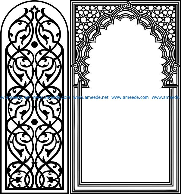 Design pattern panel screen E0008758 file cdr and dxf free vector download for Laser cut CNC