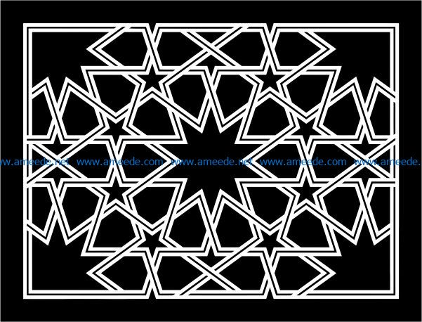 Design pattern panel screen E0008865 file cdr and dxf free vector download for Laser cut CNC