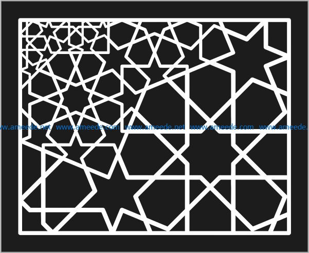 Design pattern panel screen E0008867 file cdr and dxf free vector download for Laser cut CNC