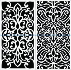 Design pattern panel screen E0008906 file cdr and dxf free vector download for Laser cut CNC